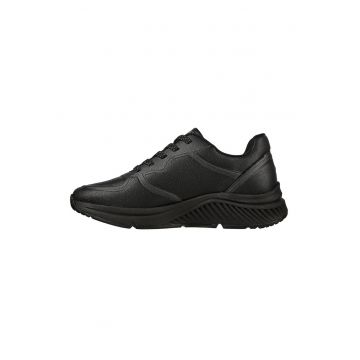 Pantofi sport din piele ecologica cu talpa wedge S-Miles