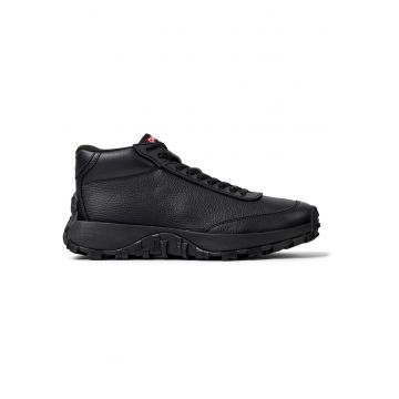 Pantofi sport mid-high de piele Drift Trail - Negru