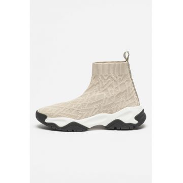 Pantofi sport slip-on cu model soseta