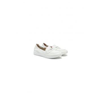 Pantofi dama  304671623 - Piele naturala - Alb