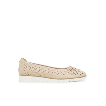 Pantofi dama -  306801 - Piele ecologica - Bej
