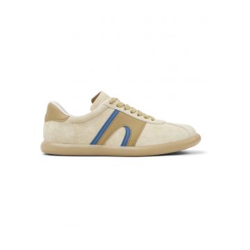 Pantofi sport de piele 27213 Pelotas Soller - Albastru deschis/Crem
