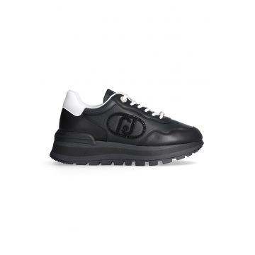 Pantofi sport de piele ecologica si piele cu monograma