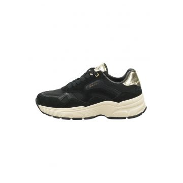 Pantofi sport demi-wedge cu garnituri din piele Neuwill