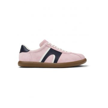 Pantofi sport Pelotas Soller din piele si piele nabuc - Roz deschis