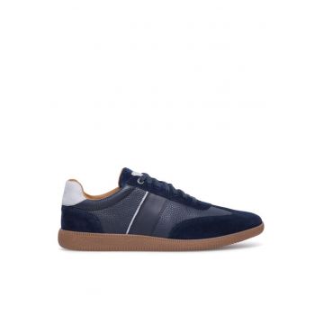 Tenisi barbati -  590558836823640 - Piele naturala - Bleumarin