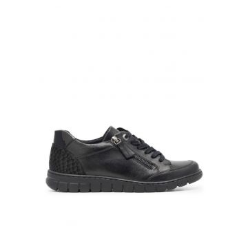 Tenisi dama -  590486291871641 - Piele naturala - Negru