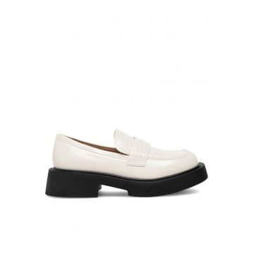 Tenisi dama -  590558832744836 - Piele naturala/Piele lacuita - Alb
