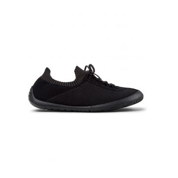 Pantofi casual din material textil Path 22073 - Negru stins/Gri inchis