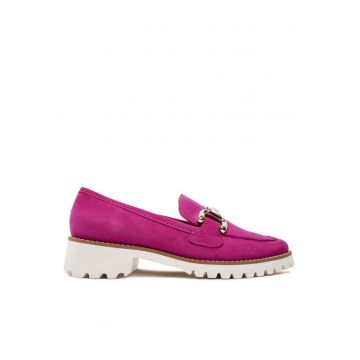 Pantofi dama  303784935 - Piele intoarsa - Roz
