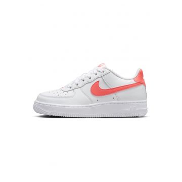 Pantofi sport -  Air Force 1 (Gs) - Piele naturala - Alb - Alb