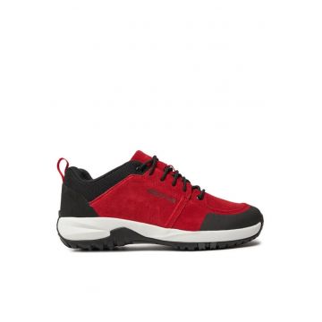 Pantofi sport barbati  303702663 - Piele intoarsa - Rosu