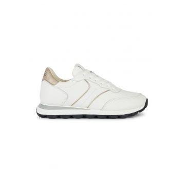 Pantofi sport cu segmente din piele