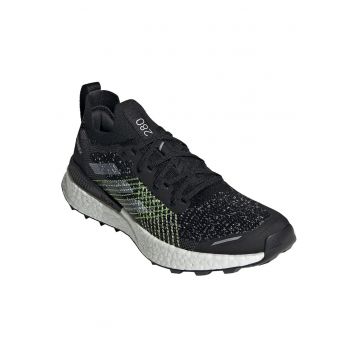 Pantofi sport dama  Terrex Two Ultra Primeblue - pentru alergare - sintetic/textil - cu varf intarit si crampoane - negru -