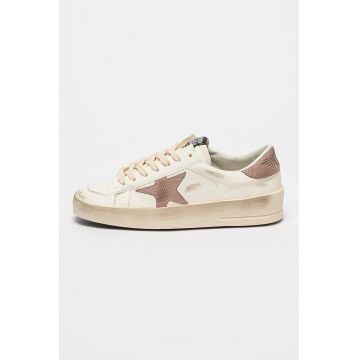 Pantofi sport de piele cu detalii de piele de reptila Stardan