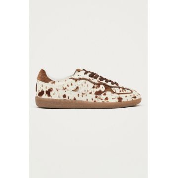 Pantofi sport de piele cu par scurt