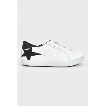 Pantofi sport de piele ecologica cu detalii stralucitoare