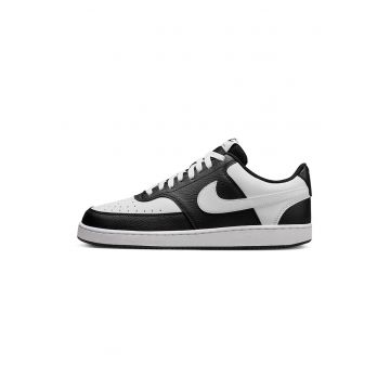 Pantofi sport de piele ecologica cu logo Court Vision