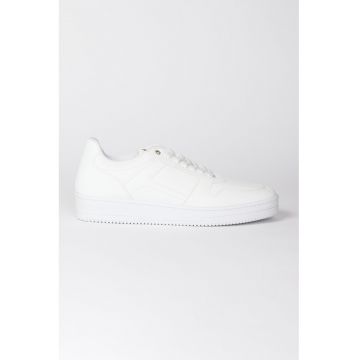 Pantofi sport de piele ecologica cu segment perforat