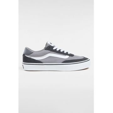 Pantofi sport din material textil cu garnituri din piele intoarsa