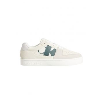 Pantofi sport din piele si piele intoarsa