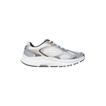 Pantofi sport Go Run Consistent 2.0- Volt cu garnituri de piele - Alb/Auriu/Argintiu