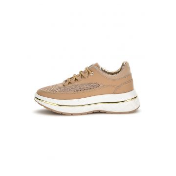 Pantofi sport wedge cu strasuri