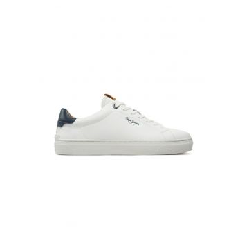 Sneakers Camden Club M PMS00020 Alb -  Piele naturala