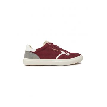 Sneakers PMS31058 Rosu -  Piele naturala