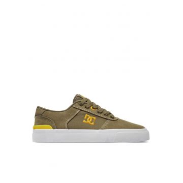 Tenisi barbati  303365684 - Piele intoarsa/Textil - Kaki