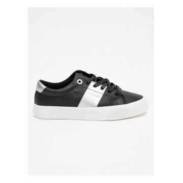 Pantofi sport cu banda contrastanta - Negru/Bleumarin -