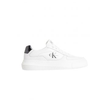 Pantofi sport cu detalii de piele