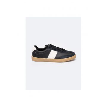 Pantofi sport cu garnituri din piele intoarsa