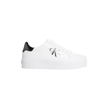 Pantofi sport din piele ecologica cu talpa flatform