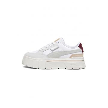 Pantofi sport flatform cu insertii din piele intoarsa Mayze Stack Luxe