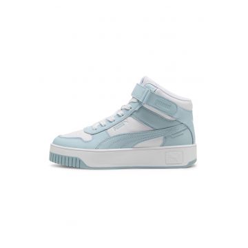 Pantofi sport mid-high de piele si piele ecologica cu banda velcro Carina Street