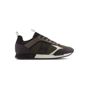 Pantofi sport  pentru Barbati - black white suede - X8X027-XK347-T987 - Negru - Negru
