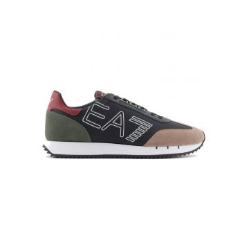 Pantofi sport  pentru Barbati - black white vintage - X8X101-XK257-T985 - 40 2/3 EU - Negru