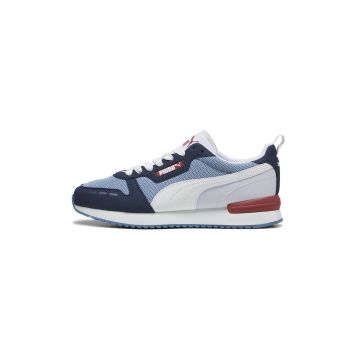 Pantofi sport unisex cu model colorblock si insertii textile R78