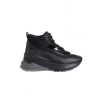 Pantofi sport wedge inalti de plasa