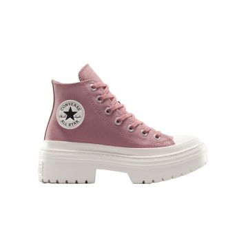 Tenisi  Chuck Taylor All Star cu platforma si toc inalt - Mov