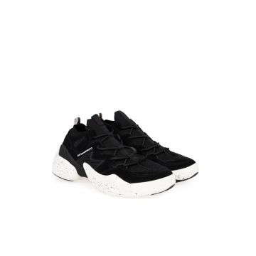 Adidasi cu talpa cu aspect patat - Negru -