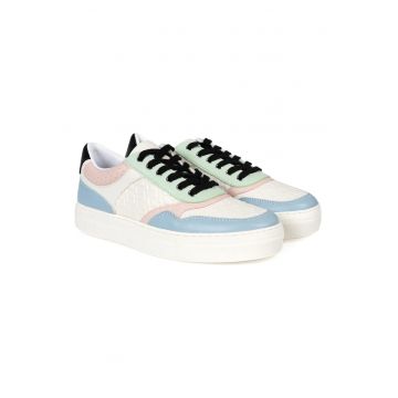 Pantofi sport cu design colorblock - din piele ecologica „Alicia 505” -