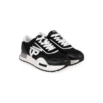 Pantofi sport cu garnituri de piele naturala -