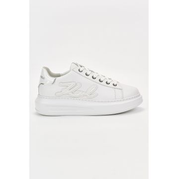 Pantofi sport din piele cu imprimeu logo