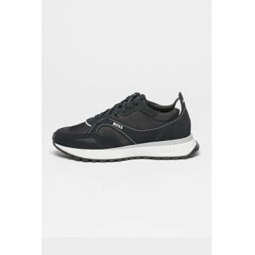 Pantofi sport din piele cu inchidere cu sireturi