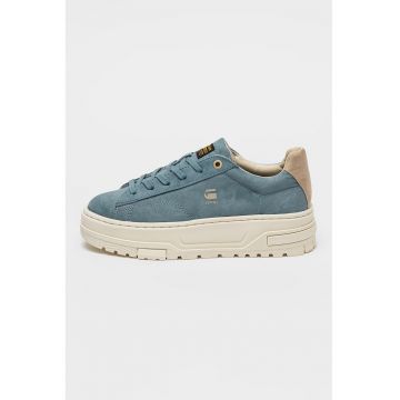 Pantofi sport flatform din piele intoarsa Lhana II