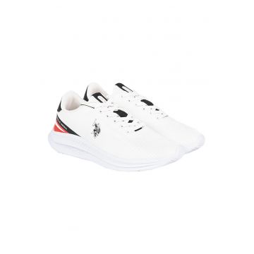 Pantofi sport textili cu detaliu logo -