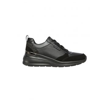 Pantofi sport wedge de piele ecologica Billion-Subtle Spots