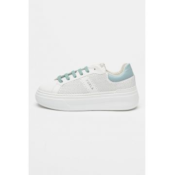 Pantofi sport wedge de piele